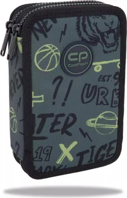 Zdjęcie produktu dla Piórnik 2-komorowy z wyposażeniem Coolpack Jumper 2 Tiger
