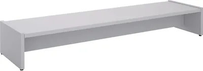 Produktbild von Monitorständer ZOOM, Hellgrau– Bildschirmerhöhung 100cm für 2 Monitore, ergonomischer Schreibtischaufsatz, Organizer für Schreibtisch