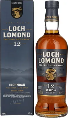 Image de Loch Lomond Inchmoan 12 Years Old Single Malt Smoke & Spice 46% Vol. 0,7l en boîte cadeau