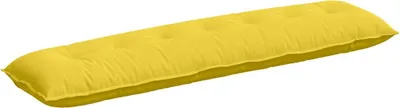 Immagine prodotto di vidaXL Cuscino per lo schienale giallo chiaro 200 x 19 x 50 cm tessuto