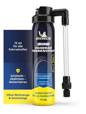 Obrázek produktu pro MICHELIN tmel na pneumatiky – sprej na defekty 75 ml – sada pro jízdní kola, elektrokola a mopedy