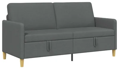 Image de Canapé vidaXL avec rangement, gris foncé, 172 x 78 x 87 cm, polyester