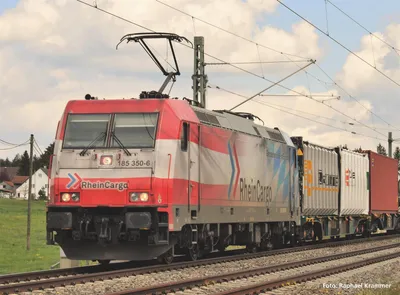 Produktbild von Piko E-Lok/Sound BR 185.2 Grenzenlos RheinCargo VI + 8pol. Dec. 59066