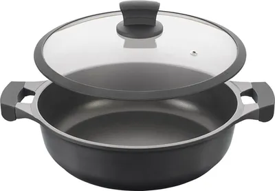 Produktbild von Metaltex X-PERT 310548 0000 Kochtopf inkl. Deckel, Gusseisen/Gussaluminium, 26 cm Durchmesser, Induktionsherd-geeignet, Antihaftbeschichtung