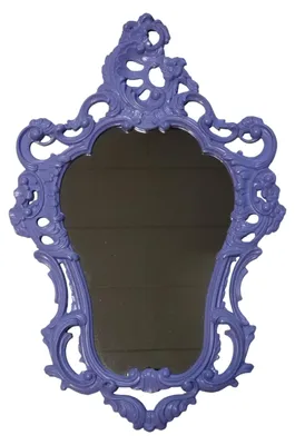 Produktbild von Elzusha – Lilafarbener Wandspiegel im Barockstil, 50x76 cm