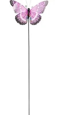 Produktbild von Gartenstecker Lafiora Schmetterling Metall 39,5 x 20 x 136 cm lila