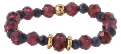 Obrázek produktu pro Perlový prsten s granátem a safírem AL5239.01.000.D – obvod: 57 mm