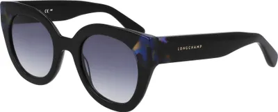 Produktbild von Longchamp LO750S Black/blue havana 49/23/140 Damen Sonnenbrillen