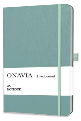 Produktbild von Notizbuch A5 Hardcover Liniert Mitternachtsgrün 160 Seiten 14,8 x 21 cm 80 Blatt