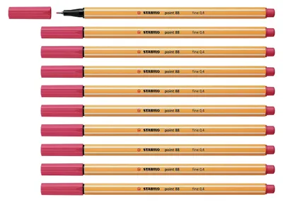 Produktbild von STABILO Fineliner point 88 10er Set verschiedene Farben