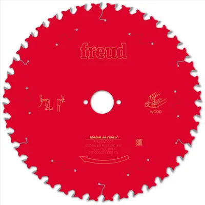Image de Lame pour scie circulaire portative FREUD - Ø254 2,6/1,8 AL30 Z40 BA 15° - F03FS09779 -FR24W002T