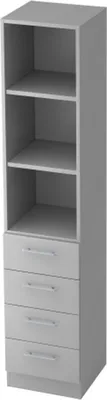 Produktbild von Hammerbacher Schublad.Regal 7600 RE grau/grau, V7600/5/5/RE
