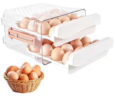 Eierablage 40er, doppellagig, transparent, für Kühlschrank