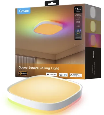 Productafbeelding van Govee LED-plafondlamp RGBIC, slimme verlichting voor woonkamer, keuken of hal, 30 cm