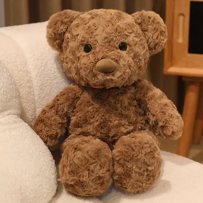 Produktbild von Teddybär Plüschtier 30cm Kuscheltier Stofftier weich Geschenk für Kinder Mädchen - Farbe: Braun