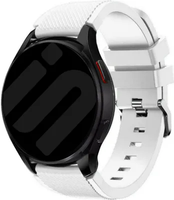 Produktbild von Strap-it Samsung Galaxy Watch 6 Classic 43mm Silikon Armband (Weiß)