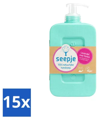 Produktbild von 15 x Seepje Handseife - Lavendel und Tonka - 300 ml - Vorteilspackung - 15 Stücke