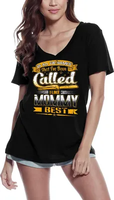 Produktbild von Damen Grafik T-Shirt V-Ausschnitt Von allen Namen die man mir gegeben hat gefällt mir Mami am besten – Of All The Names That I've Been Called I Like