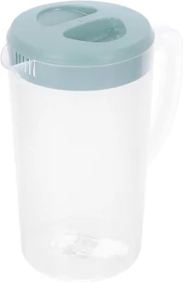 Zdjęcie produktu dla Dzbanek na wodę z pokrywką - 2600 ml - niebieski - plastikowy