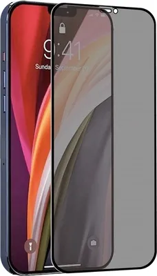 Imagen del producto de Película protectora de vidrio para Apple iPhone 12 Pro Max, con protección de privacidad, transparente y de color