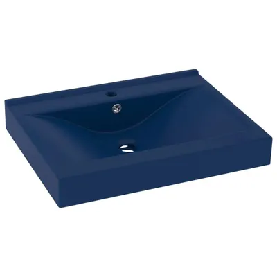 Immagine prodotto di vidaXL Lavabo con foro per rubinetto blu scuro opaco 60x46 cm in Vetroceramica