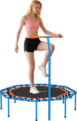 Produktbild von SPORTNOW Fitness Trampolin klappbar Ø128 cm Mini Trampoline mit Haltegriff