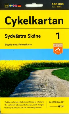 Produktbild von Cykelkartan Blad 1 Sydvästra Skåne 1:90000