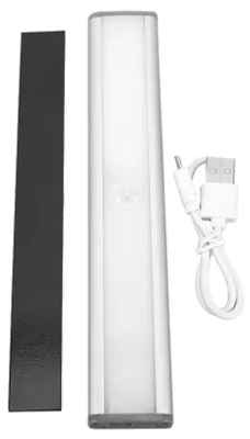 Image de Détecteur de mouvement avec éclairage, 2 modes, luminosité réglable, aimanté, recharge USB, éclairage LED pour armoire, lumière blanche froide