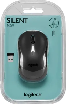 Immagine prodotto di Logitech Wireless Mouse M220 silent anthracite retail