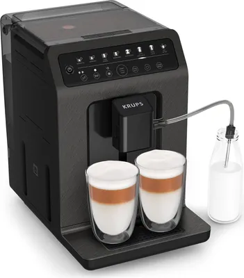 Obrázok produktu pre Krups Evidence ECO-Design EA897HE0, Espresso kávovar, 2,5 L, Kávové zrná, Vstavaný mlynček, Čierna, Šedá