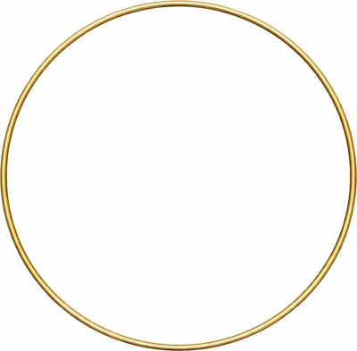 Produktbild von Metallring 40cm gold Draht Ø4mm Metallreifen Drahtring Traumfänger Mobile