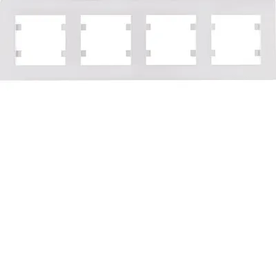 Produktbild von intense Rahmen 4-fache horizontal, weiß WL5740 Lumina Hager