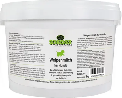 Produktbild von 1kg Schecker Welpenmilch - der Muttermilchersatz für Hunde - Aufzuchtsmilch