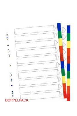Produktbild von United Office Universalregister 2x10 46654 76076 66000 Bunt