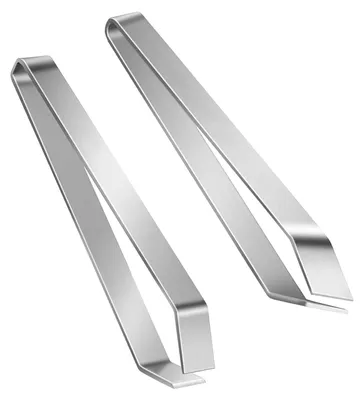 Fischgrätenzangen-Set 2er-Pack, Edelstahl, 12 cm, schräg & flach