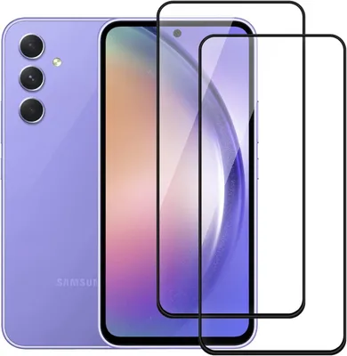Obrázek produktu pro 2x tvrzené sklo na ochranu displeje pro telefon Samsung Galaxy A54, černý rámeček, model SM-A546