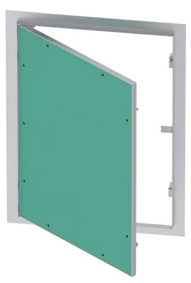 Produktbild von Wiltec Revisionsklappe 40 x 60 cm Revisionstür mit Aluminiumrahmen, Revisionsöffnung mit 12,5 mm Gipskartoneinlage, Revi Klappe für Trockenbau