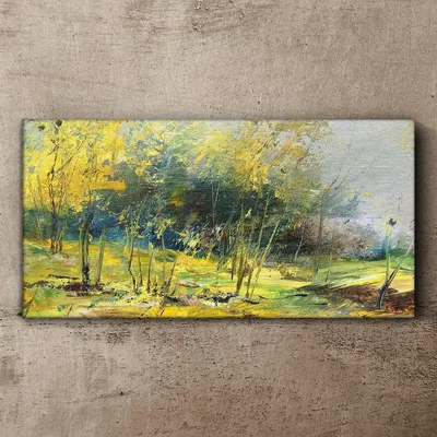 Produktbild von Modernes Foto Wandbild auf Leinwand Forest 120x60
