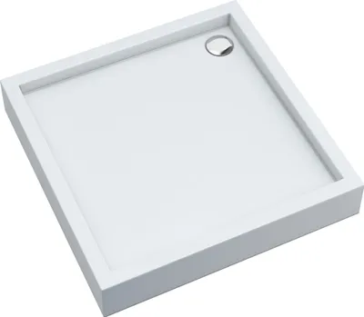 Produktbild von AQUABAD Duschwanne/Duschtasse Elegana mit LeakProtect Technologie Smooth White 80x80cm Quadrat