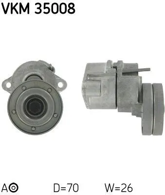 Produktbild von SKF VKM 35008 Spannrolle Keilrippenriemen für OPEL Corsa B Schrägheck (S93) Astra F CC (T92) VECTRA B (36) Astra F Caravan (T92) VECTRA B Caravan (31)