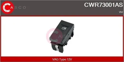 Produktbild von CASCO CWR73001AS Fensterheberschalter für VW Polo Classic (6V2) Fensterheber Schalter