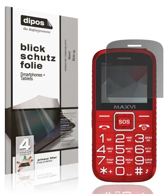 Produktbild von Blickschutzfolie für Maxvi B5ds up matt Schutzfolie Folie Display Schutz dipos