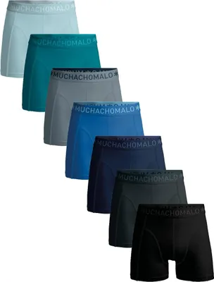 Produktbild von Muchachomalo Herren Boxershorts – 7er Pack – Baumwolle Stretch – Bequeme Unterwäsche – Größe 6XL - U-SOLID1010-1176