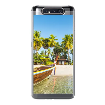 Produktbild von MuchoWow® Handyhülle Schutzhülle Hülle für Samsung Galaxy A80 Strand - Kajak - Sommer Silikon Softcase Handy Hülle - Schutzdeckel
