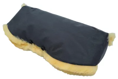 Produktbild von ECHT LAMMFELL Handwärmer handgefertigt | Handmuff, Bezug für Kinderwagengriff, Buggy etc. | wetterabweisend