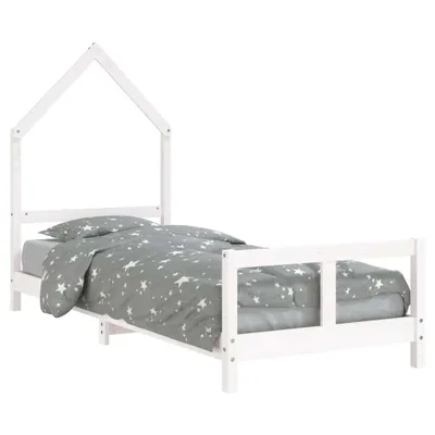 Immagine prodotto di vidaXL Letto per bambini bianco 80x200 cm in legno di pino massiccio