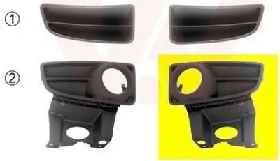 Produktbild von VAN WEZEL Lüftungsgitter Grill Stoßfänger für FIAT PANDA (169)