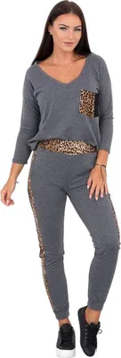 Obrázok produktu pre Sada v grafitovej farbe s leopardím vzorom