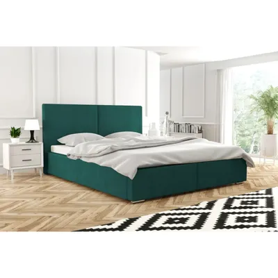 Produktbild von ADIDAR Emmia Polsterbett 180x200cm Metallrahmen mit hydraulischen Wagenhebern Lattenrost Bettkasten Premium Design (Marine - Magic Velvet 2221)