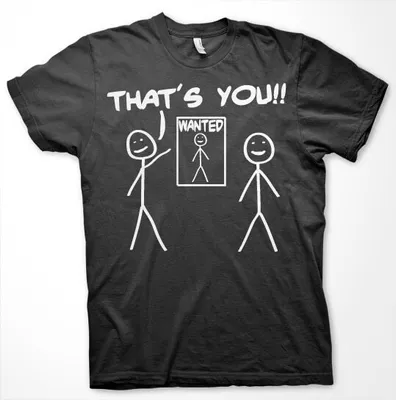 Produktbild von Thats You - Wanted T-Shirt - Small - Black